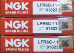 شمع پایه بلند LFR6C11 91823 ان جی کی NGK ژاپن اصل با لیبل کوشا پارت (بسته 4 عددی) - Image 3
