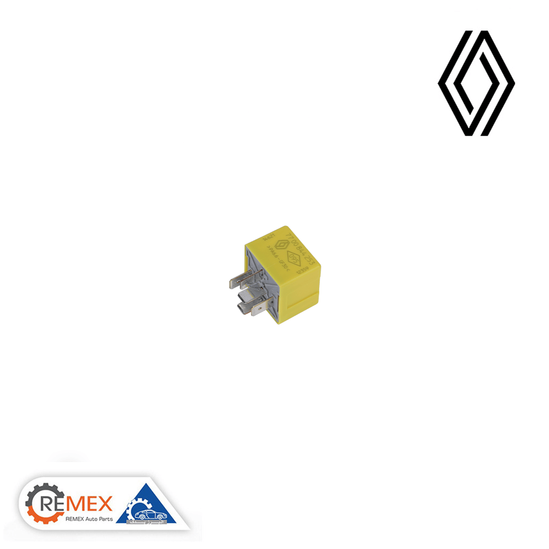 3H7A6952-رله-دور-تند-فن-زرد-بدون-بسته-بندی-Renault-رنو-ال90 رله فن دور تند زرد ال نود L90 ساندرو اورجینال رنو RENAULT اصلی با لیبل اصالت کالا - Image 1